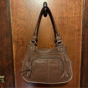 Clarks Brown Leather Shoulder Bag